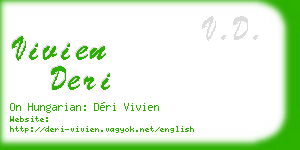 vivien deri business card
